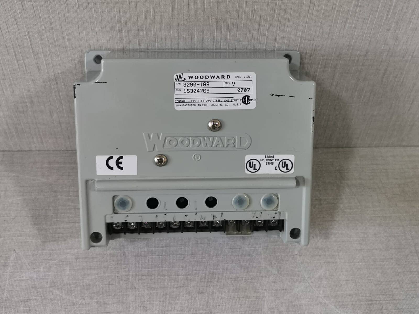Woodward 8290-189 Rev. V Speed Controller