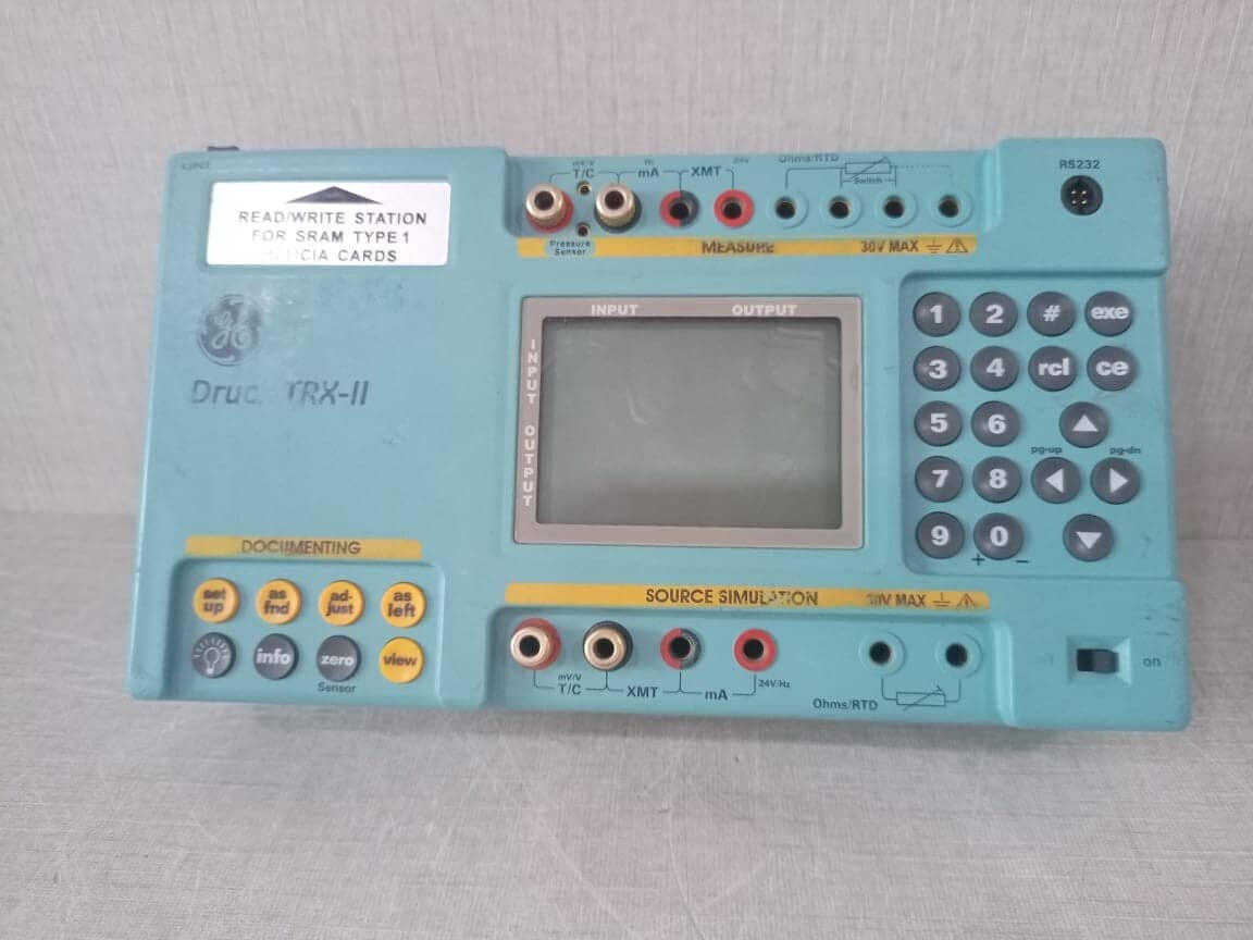 GE DRUCK TRX-II THERMAL CALIBRATOR -WITHOUT CARD, COVER & BRIGHTNESS BECOME DIM