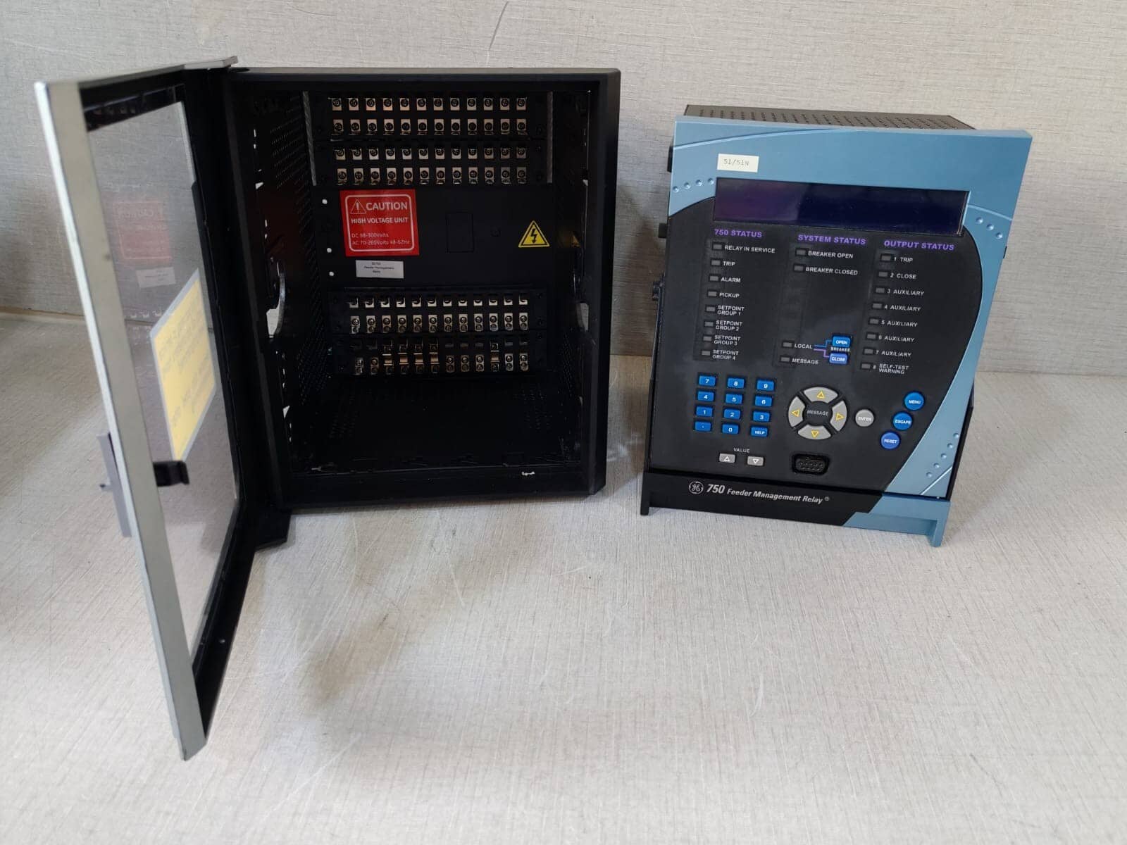 GE SR750 Feeder Management Relay 750-P1-G1-S1-HI-A20-R-E-H w/ Case