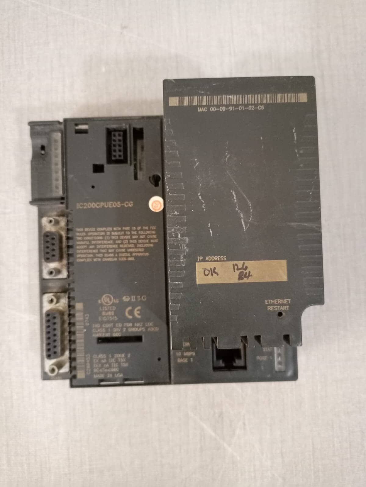GE Fanuc VersaMax CPU IC200CPUE05-CG