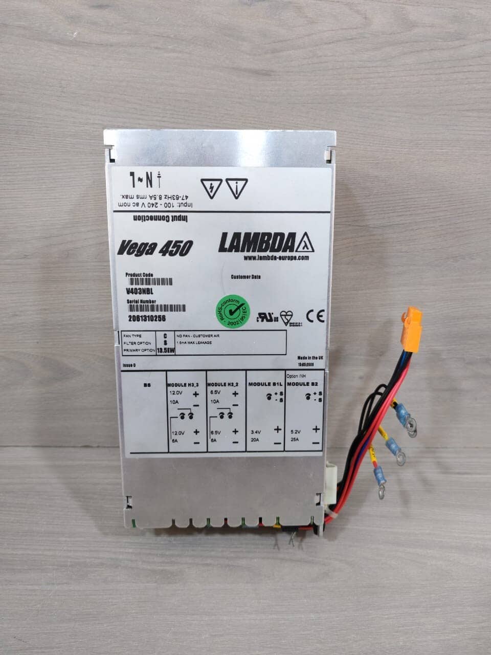 LAMBDA VEGA 450 V430NBL POWER SUPPLY