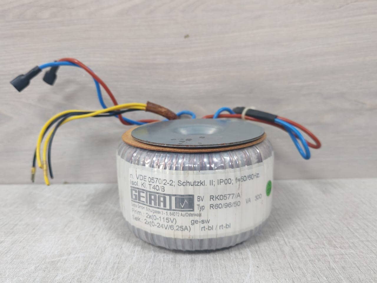 Getra RK0577/A Toroidal Transformer R60/96/50 300Va