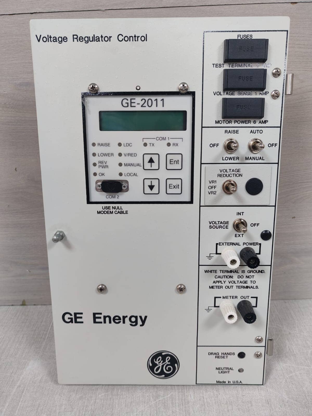 General Electric GE-2011/ GE-2011B-6NL Voltage Regulator Control