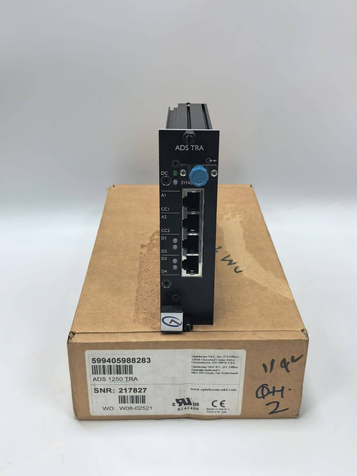 OPTELECOM ADS TRA /ADS 1250 TRA ANALOG TO DIGITAL CONVERTER