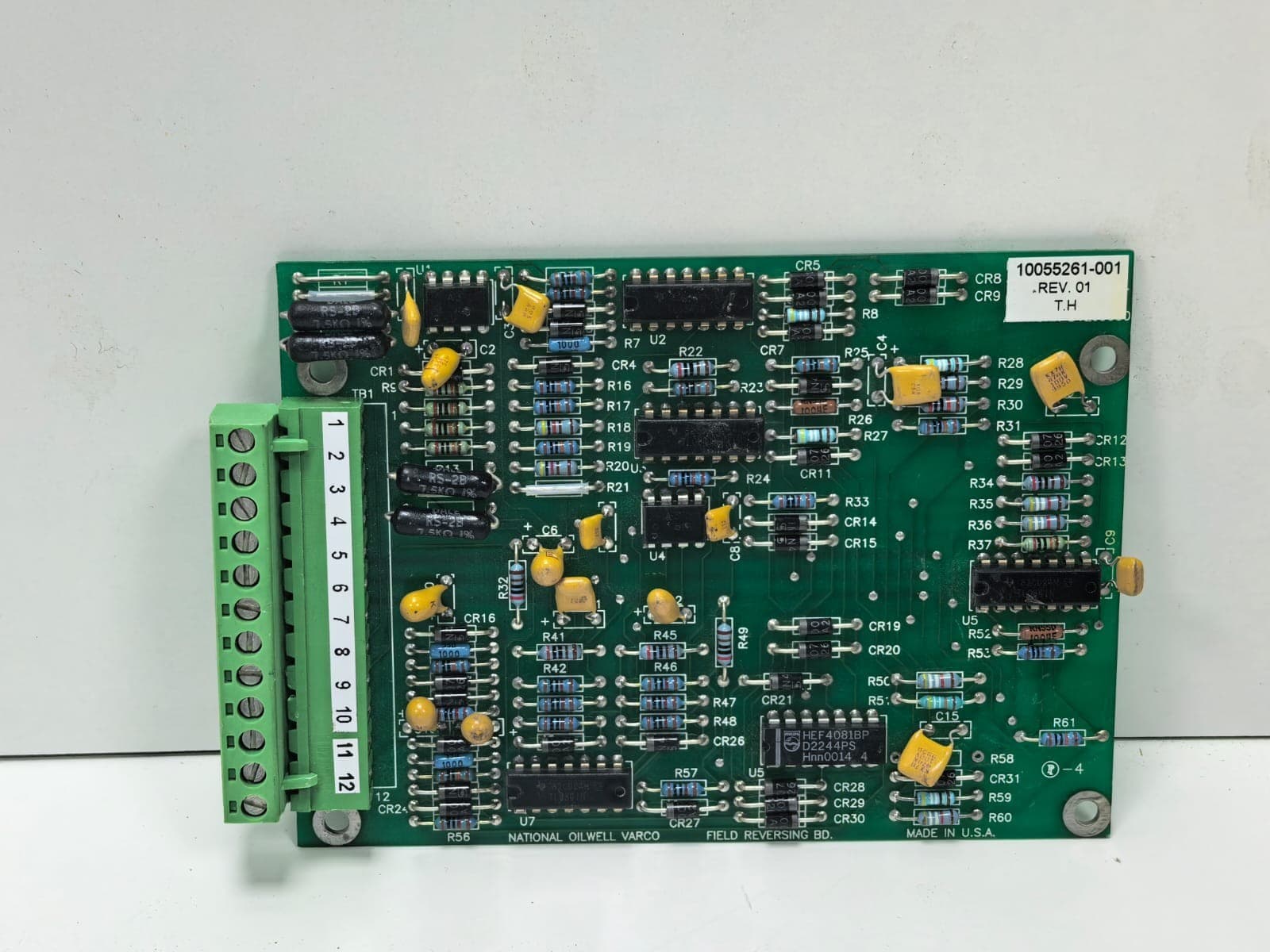 NATIONAL OILWELL VARCO 10055261-001 REV.01 PCB BOARD