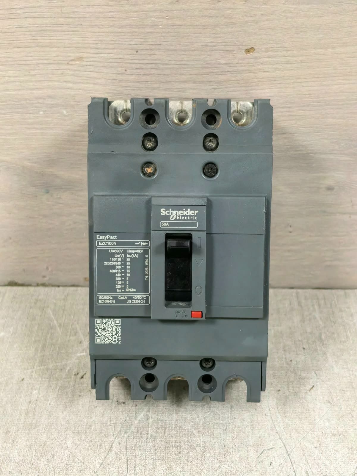 SCHNEIDER ELECTRIC EASYPACT EZC100N CIRCUIT BREAKER 50A
