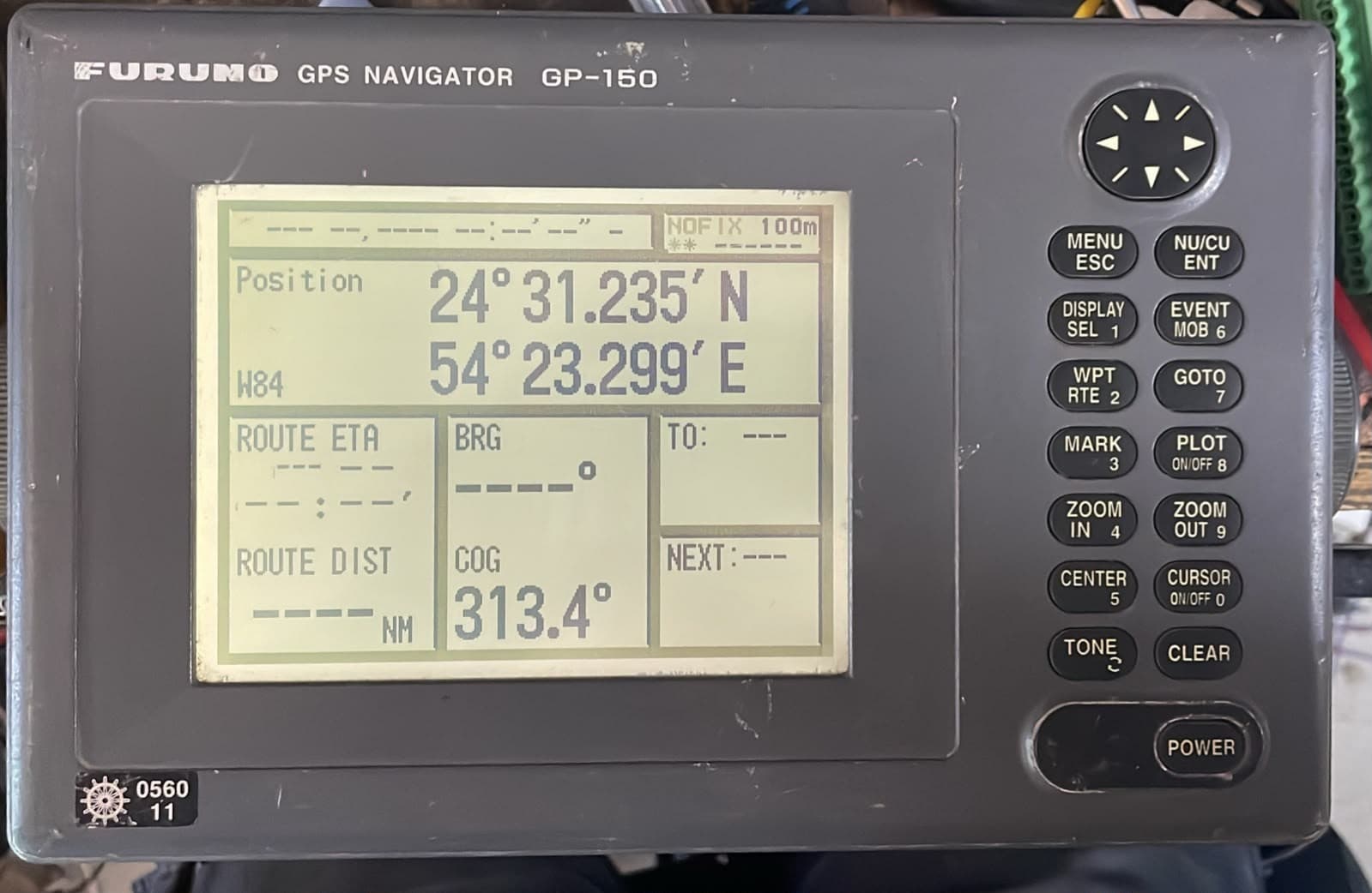 FURUNO GP-150 GPS NAVIGATOR DISPLAY UNIT