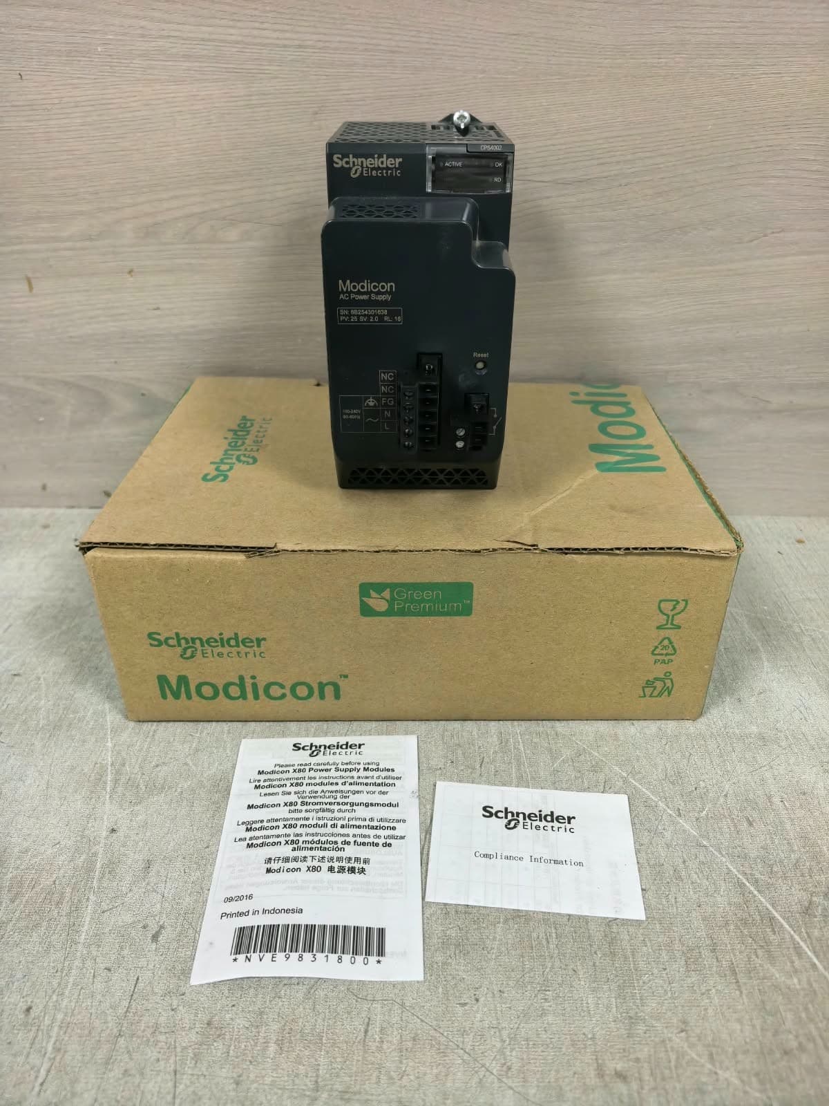 SCHNEIDER ELECTRIC BMXCPS4002 REDUNDANT HP AC POWER SUPPLY