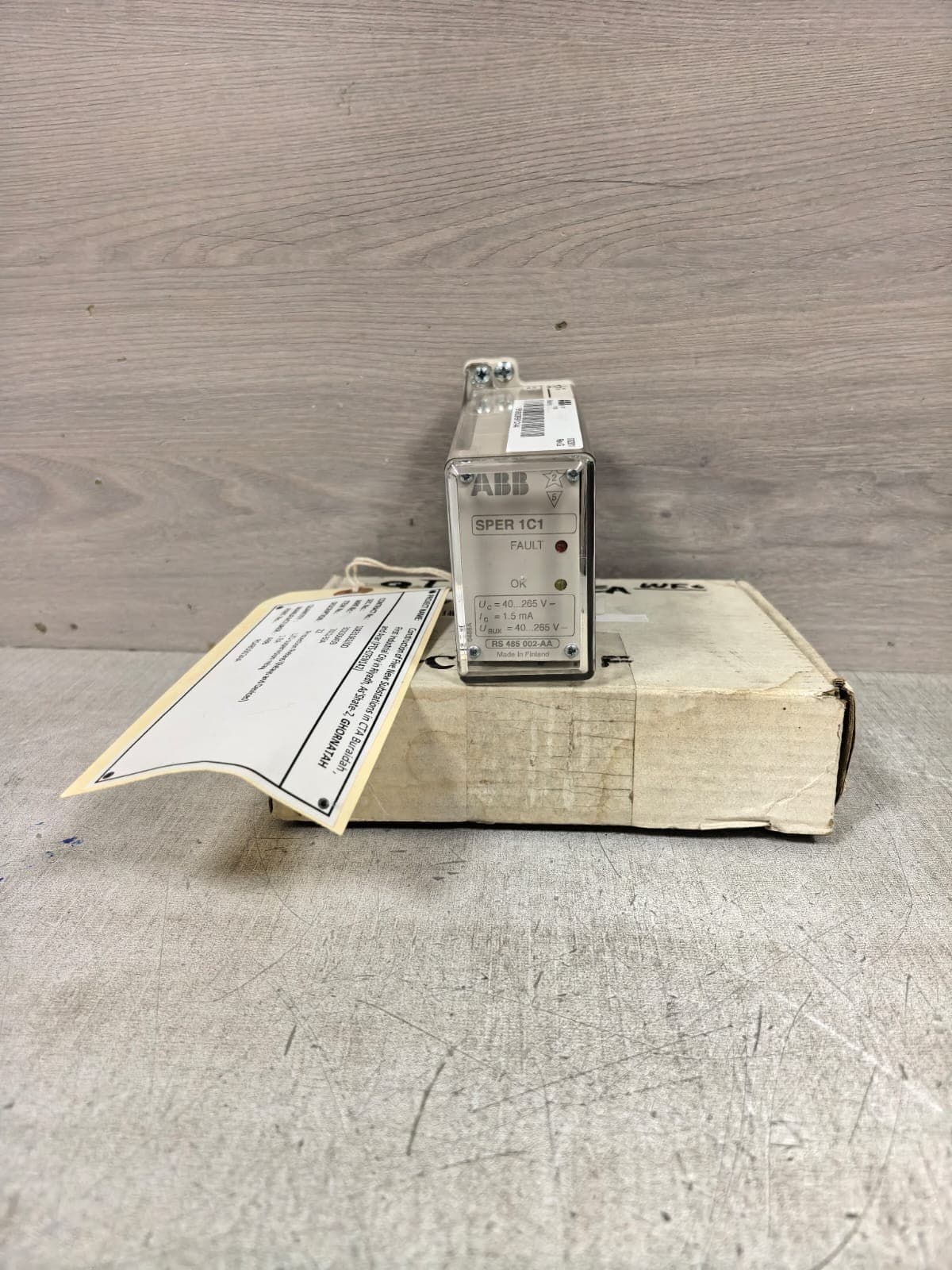 ABB SPER 1C1 RS 485 002-AA TRIP CIRCUIT SUPERVISION RELAY