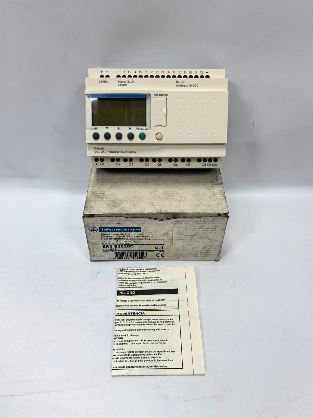 TELEMECANIQUE SR3 B262BD MODULAR SMART RELAY
