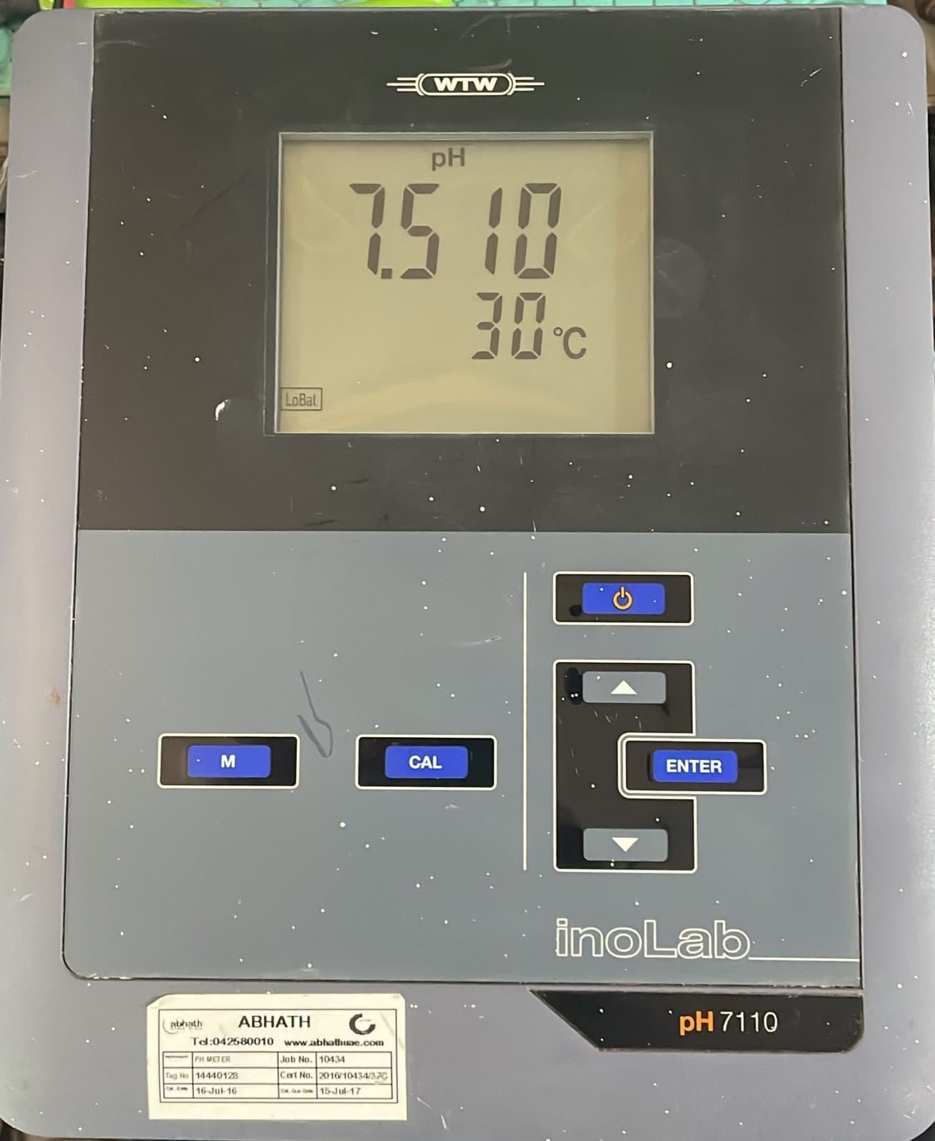 WTW INOLAB PH7110 BENCHTOP METER
