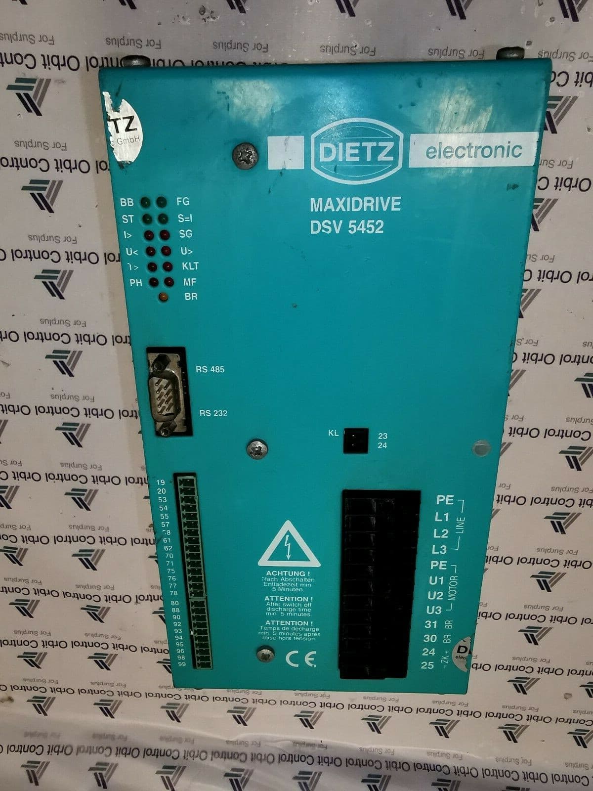 DIETZ DSV 5452-10/415 DIETZ ELECTRONIC MAXIDRIVE DSV 5452-10/415 /D-72639