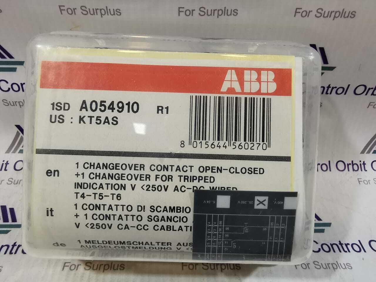 ABB A054910 - KT5AS change over contact open - closed +1
