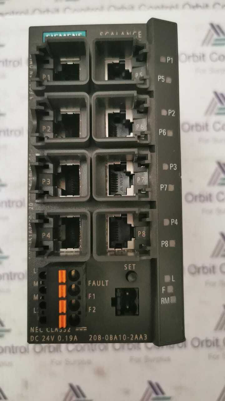 Siemens 6GK5208-0BA10-2AA3 Scalance X208 Simatic Net Industrial Ethernet Switch