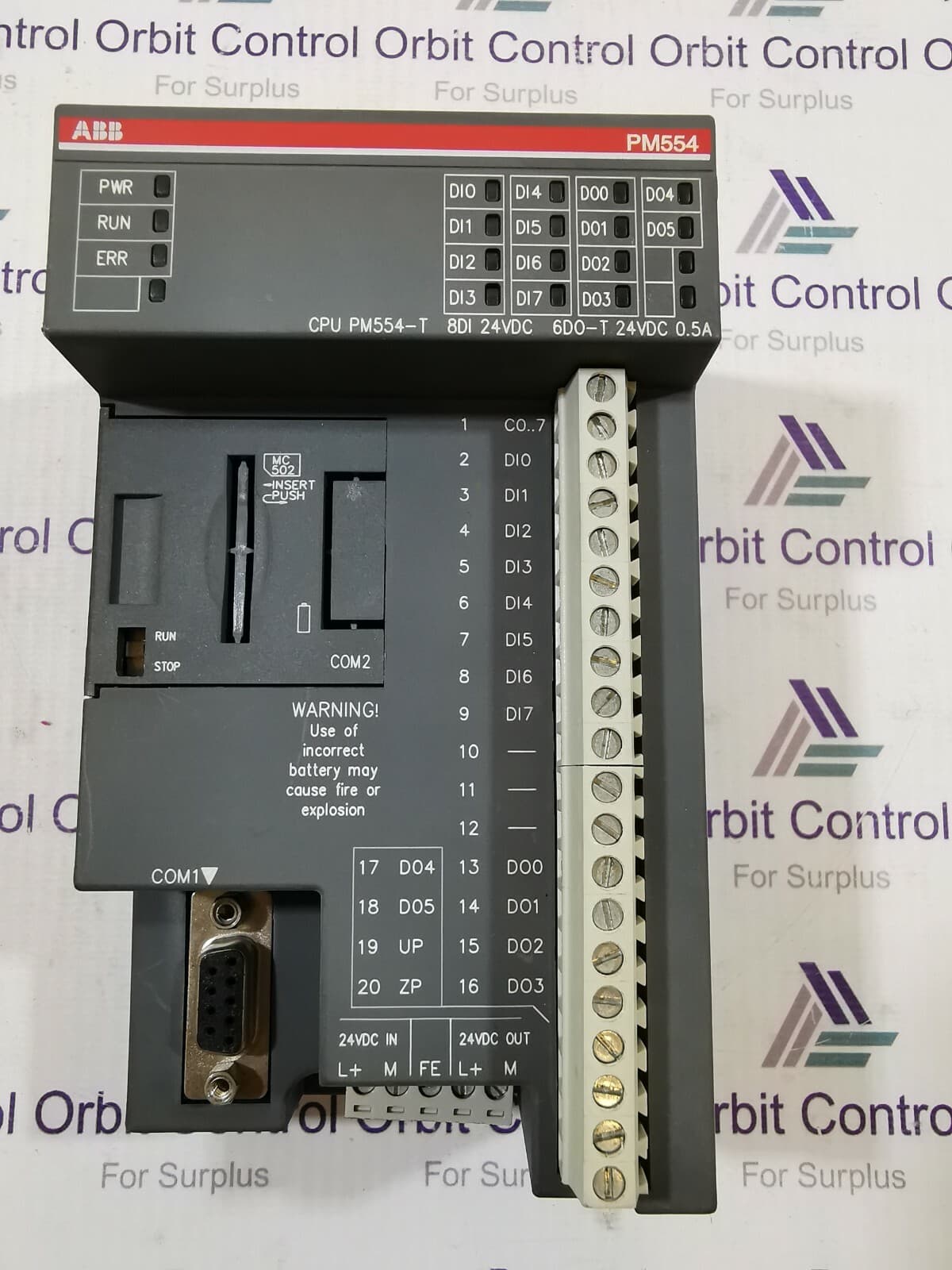 ABB PM554-T PM554-T A0 ABB 1TNE968900R0100 CENTRAL PROCESSING UNIT PM554