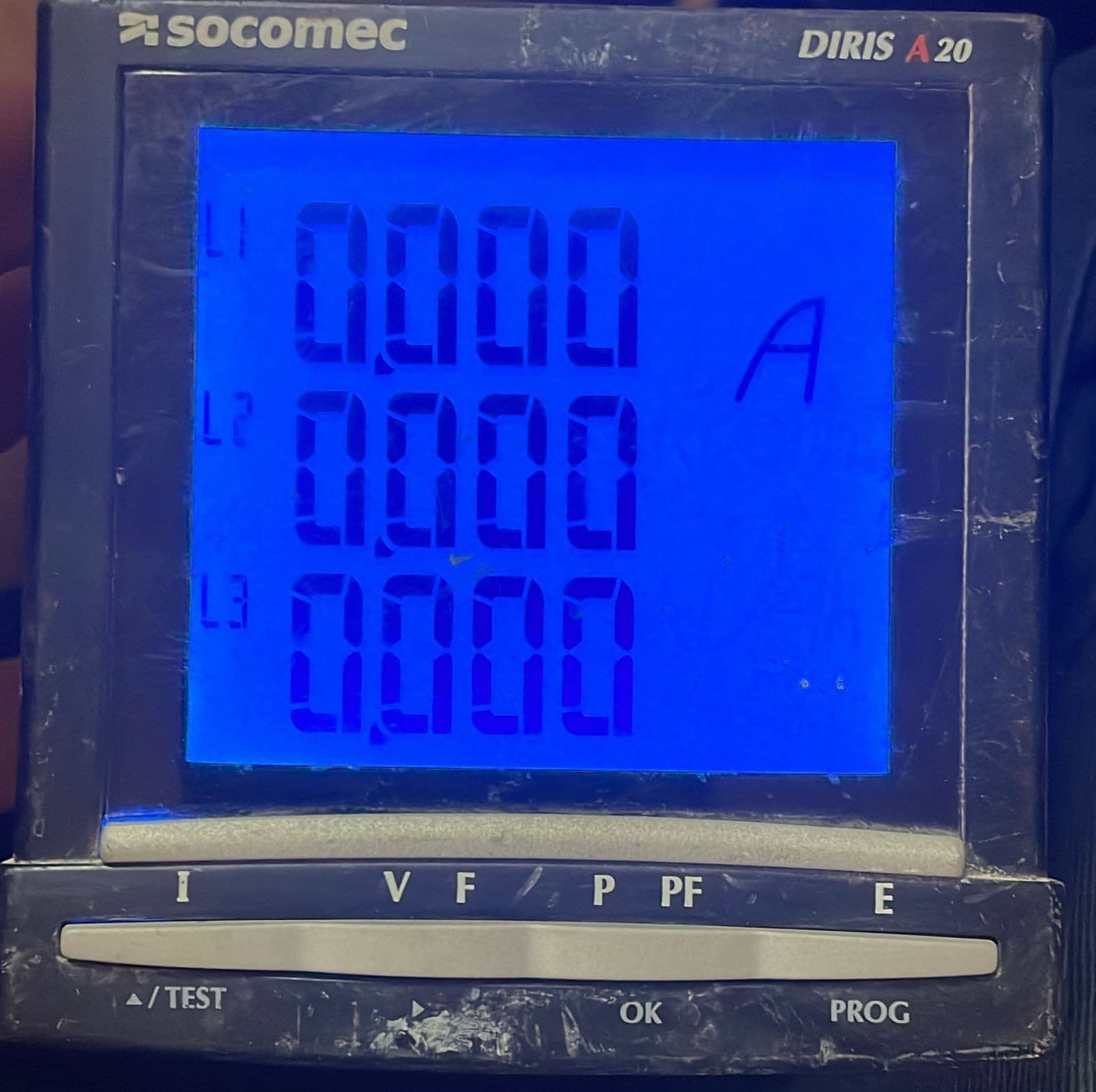 SOCOMEC DIRIS A20 POWER METER 100-400V-TRIED & TESTED