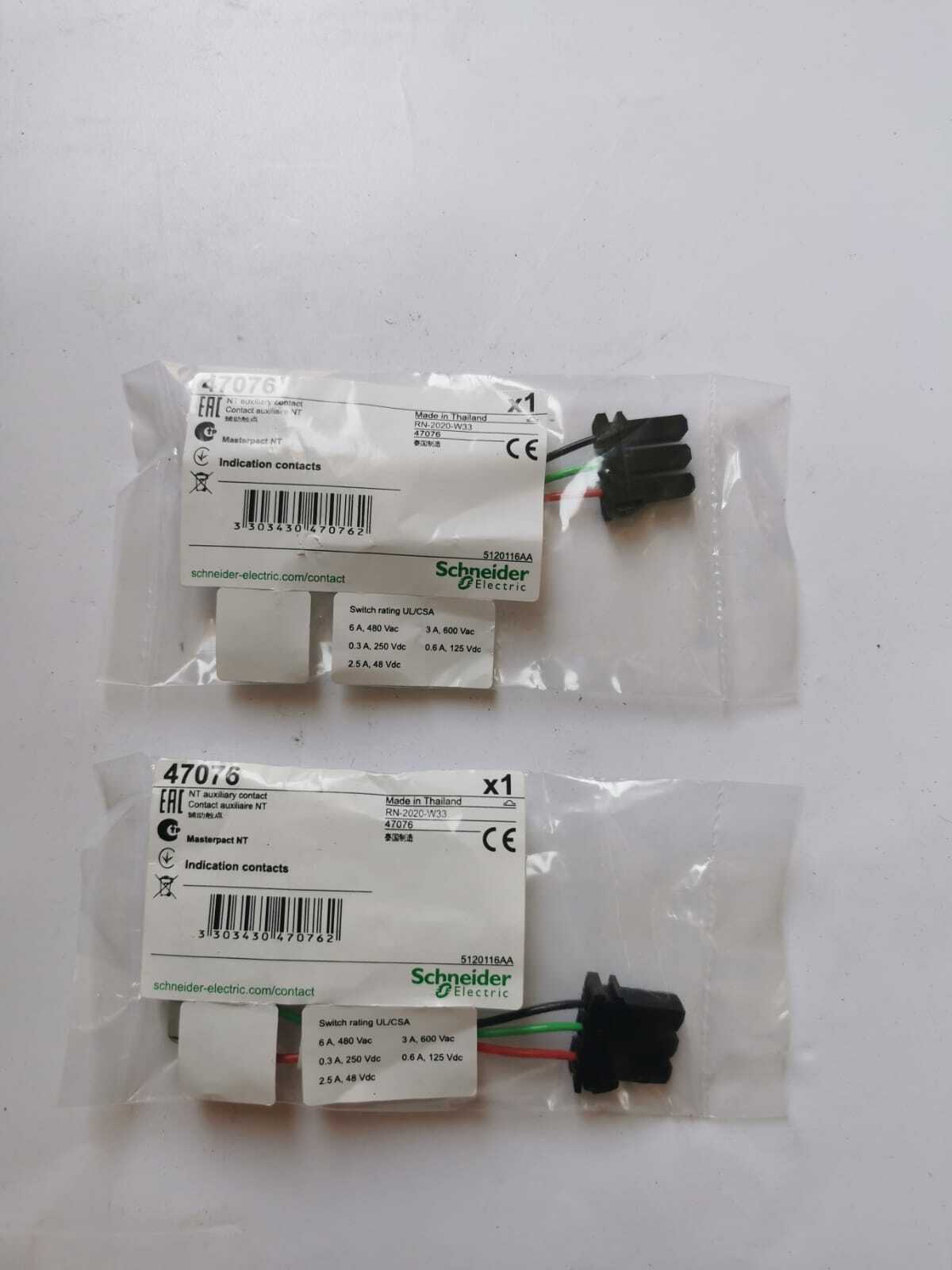 Schneider Electric 47076 Auxiliary Contact