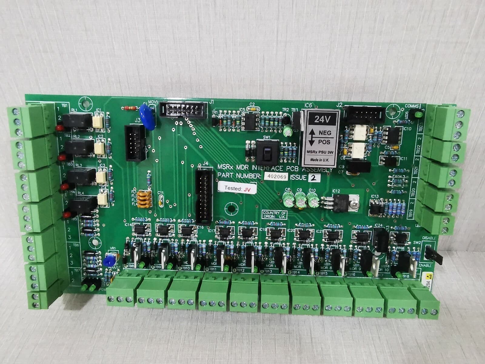 Micha Solar 402069 MSRX MDR INTERFACE PCB ASSEMBLY MDC 301956-2
