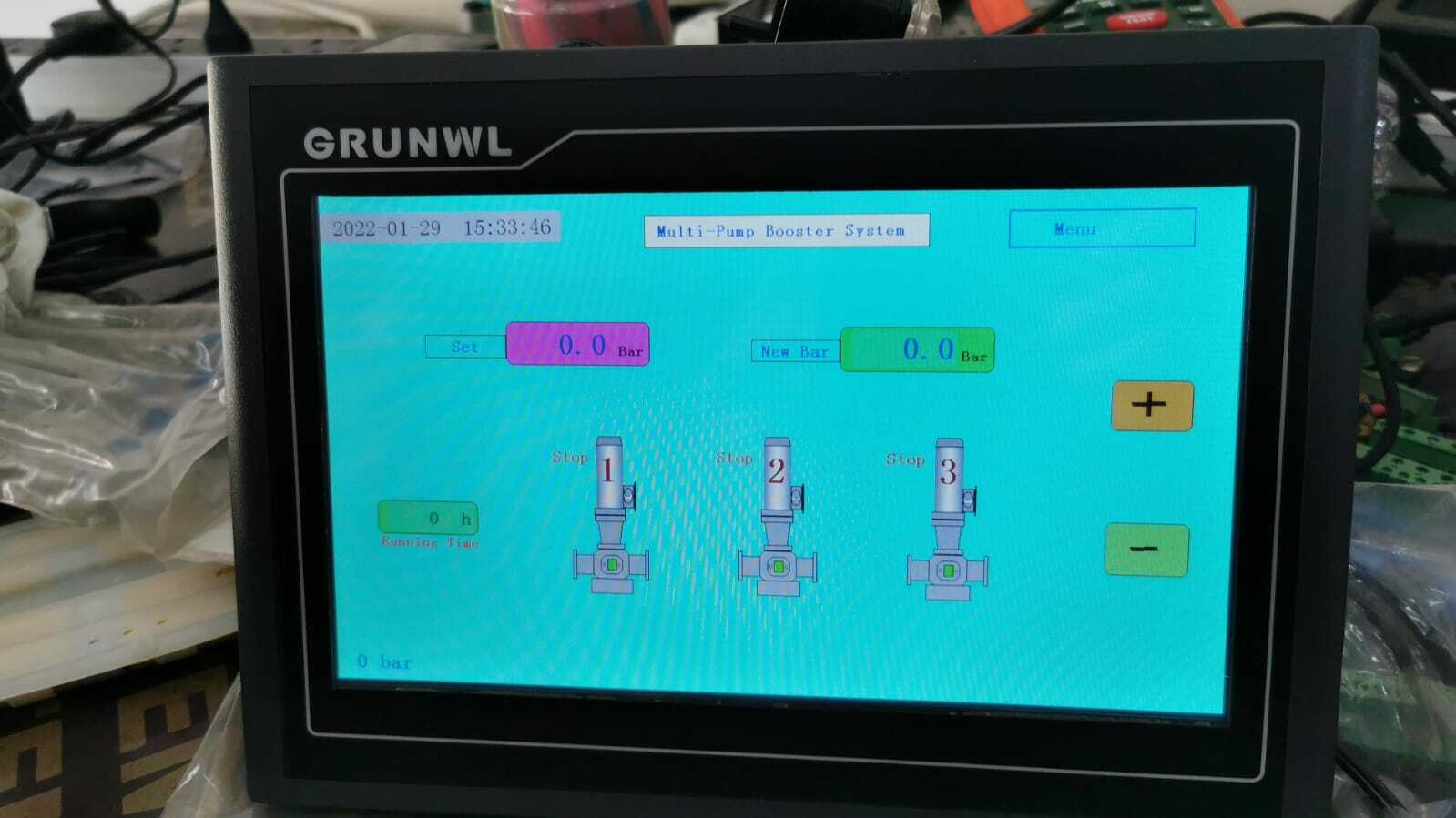GRUNWL Multi-Pump Booster System Watering Timers and Controller
