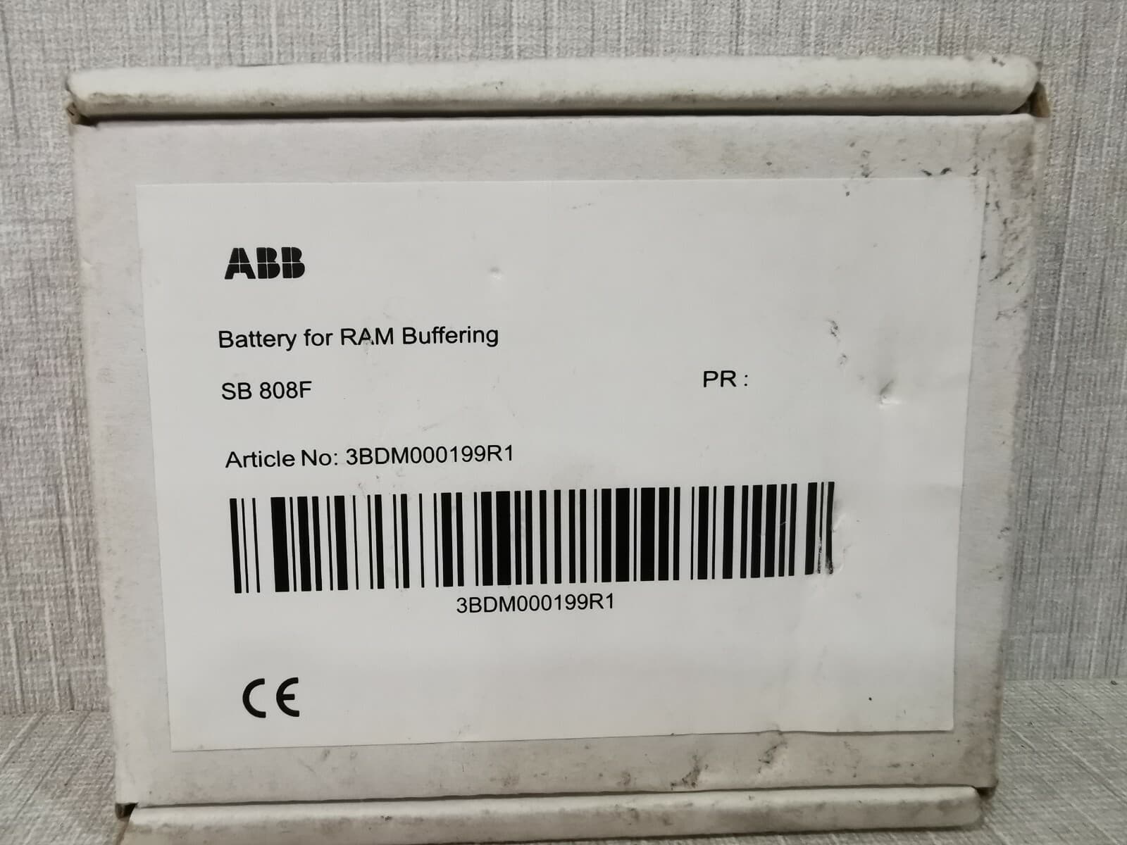 ABB SB-808F ABB SB 808F Battery for RAM Buffering 3BDM000199R1