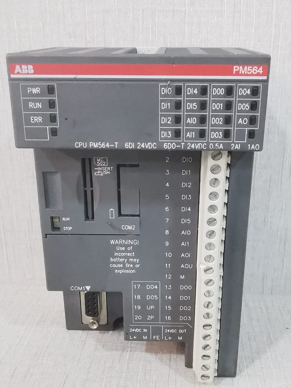 ABB PM564-T A0 Central Processing Unit 1TNE968900R1100