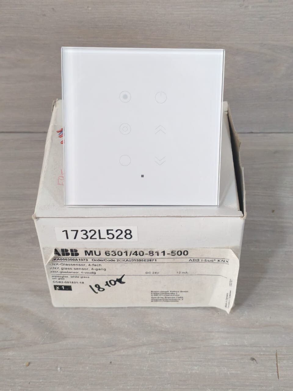 BUSCH-JAEGER BY ABB 6300-0-1397 MODULE 1732L528 GLASS SENSOR- W/O
