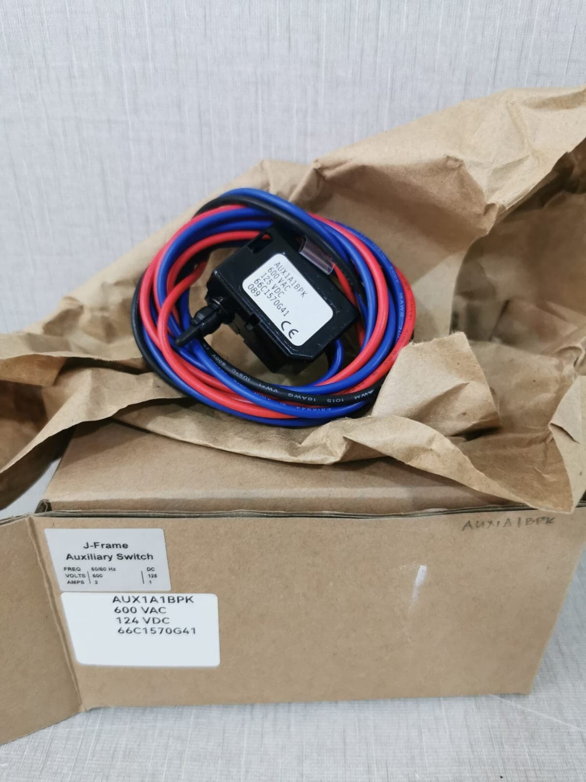 Cutler-Hammer 66C1570G41 CUTLER HAMMER AUX1A1BPK SWITCH 66C1570G41- WITHOUT ORIGINAL BOX