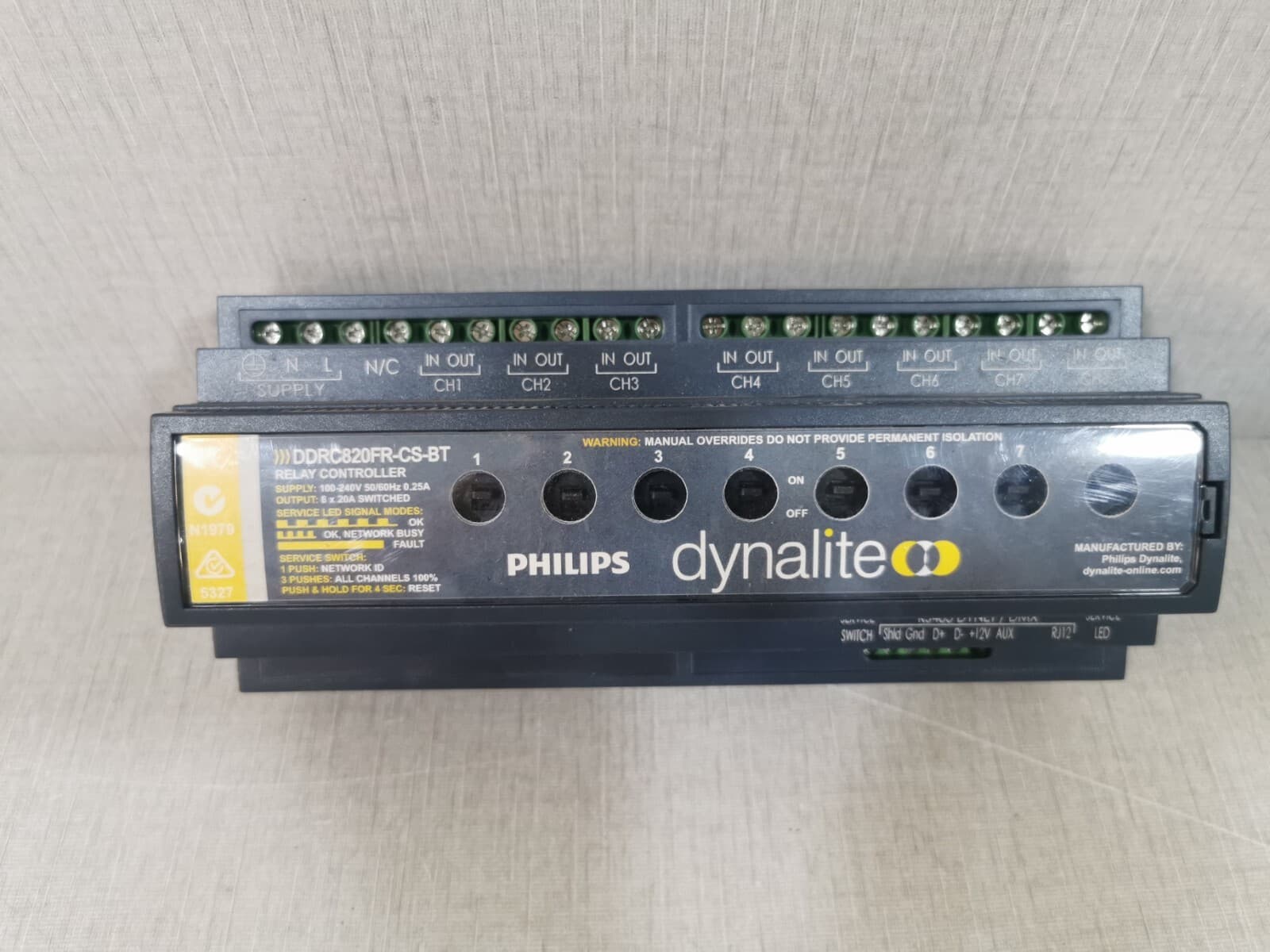 Philips Dynalite DDRC820FR-CS-BT Relay Controller