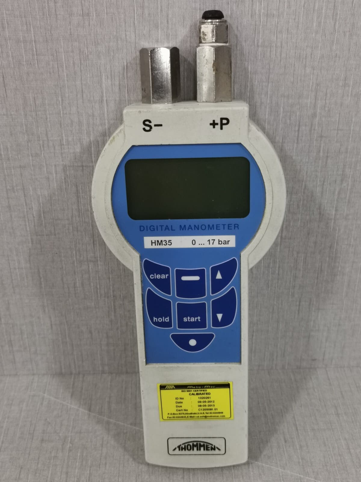 THOMMEN HM3500DLM610 Digital Manometer