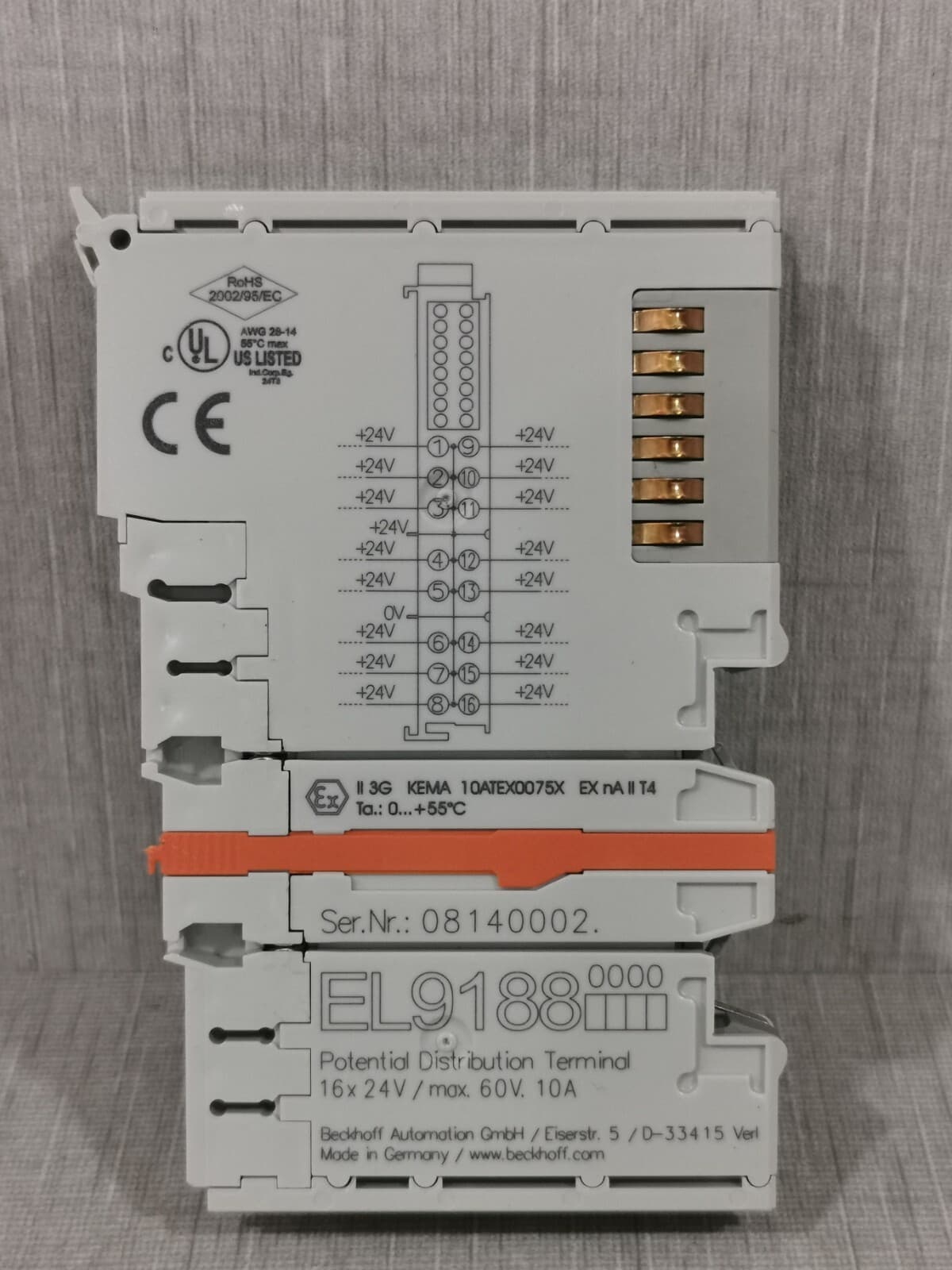Beckhoff EL9188 Potential Distribution Terminal