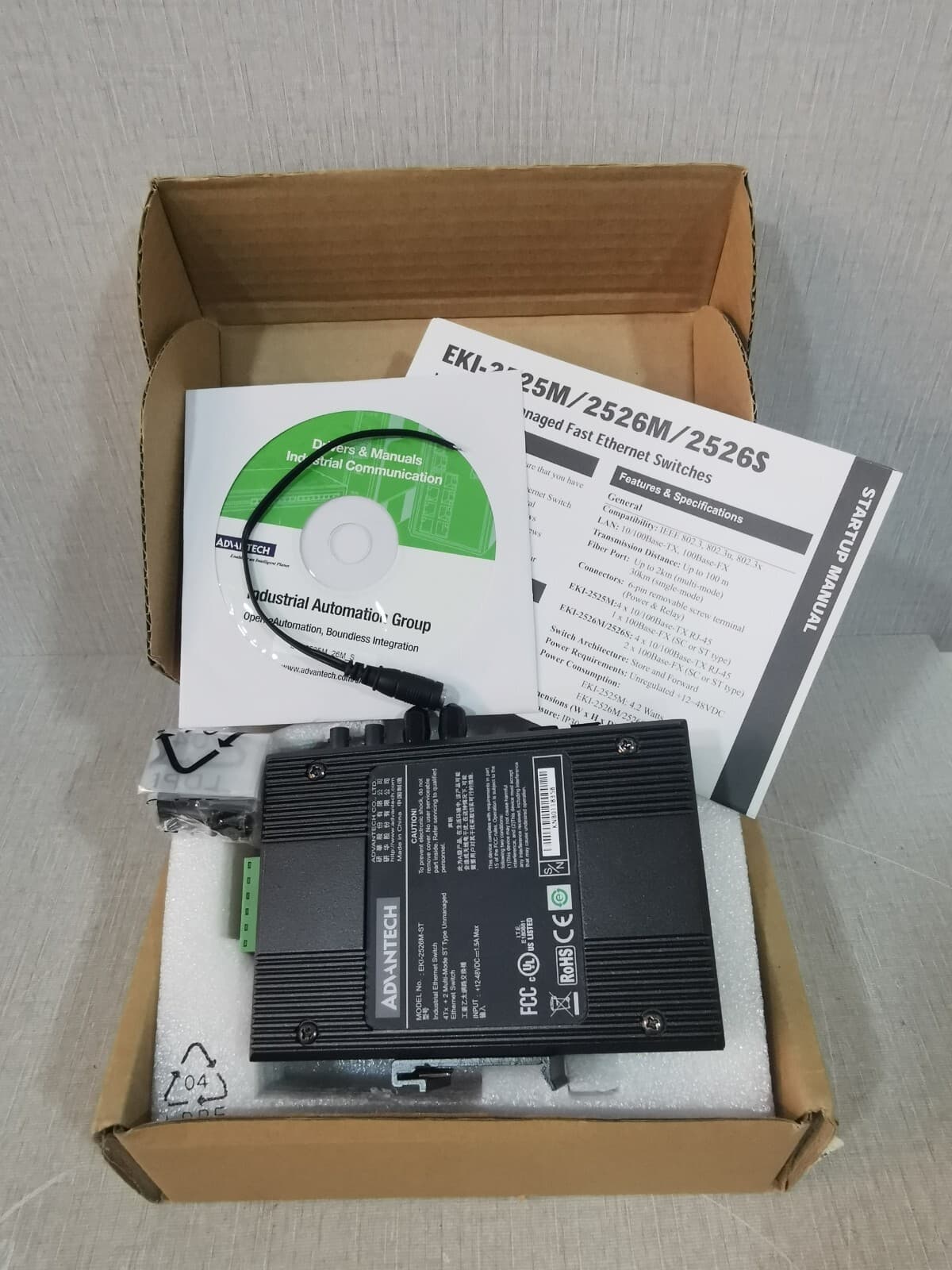 ADVANTECH EKI-2526M-ST INDUSTRIAL ETHERNET SWITCH