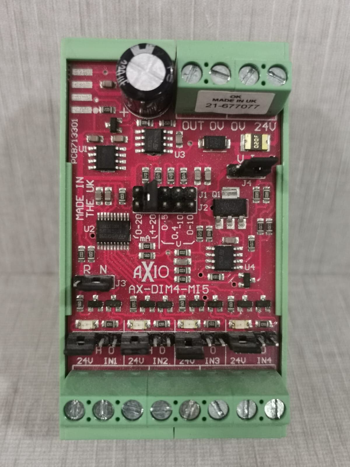 AXIO AX-DIM4-MI5 Four Channel Digital Input Multiplexer‏