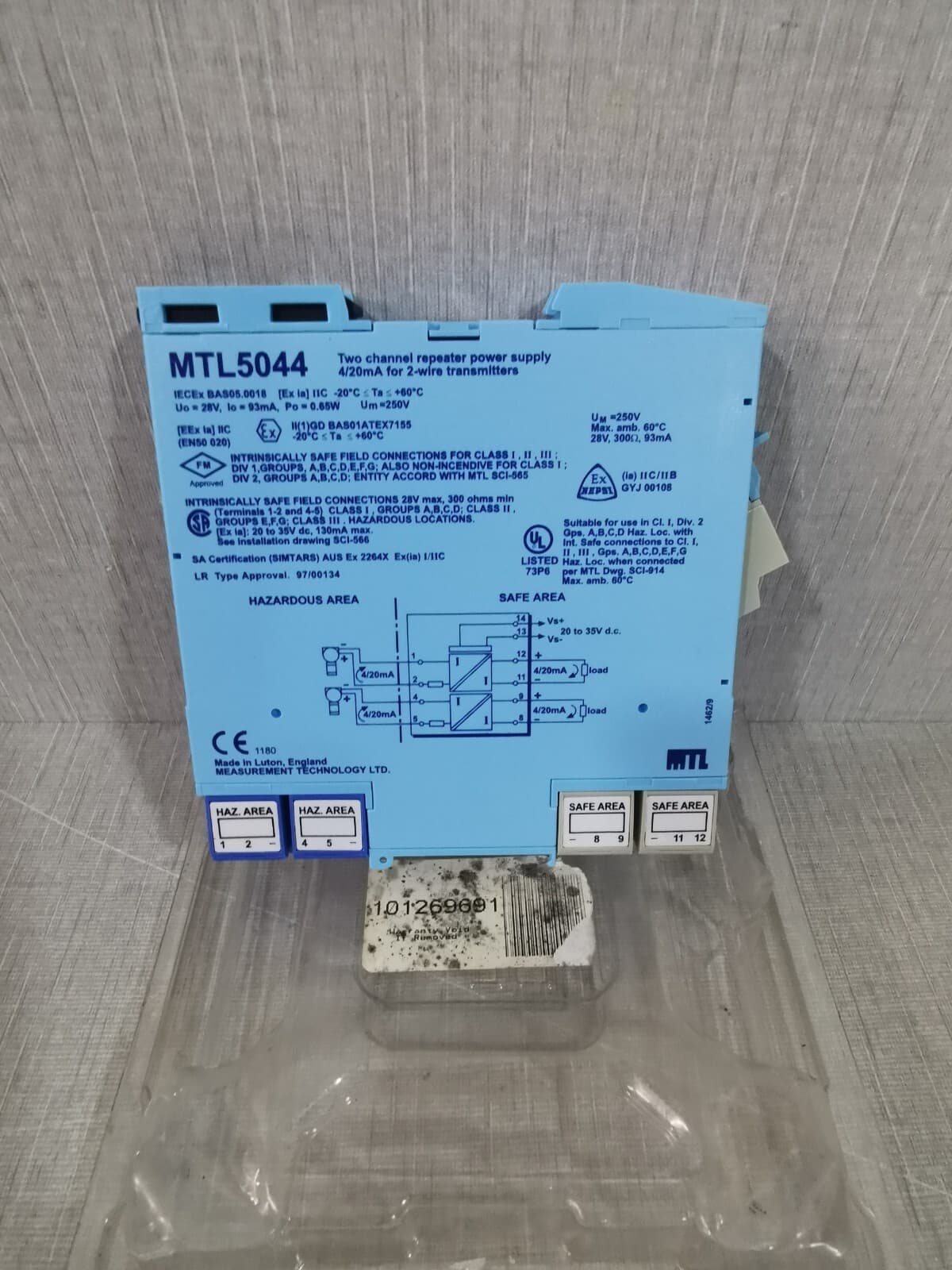 MTL MTL5044 MTL MTL5044 Two Channel Repeater Power Supply