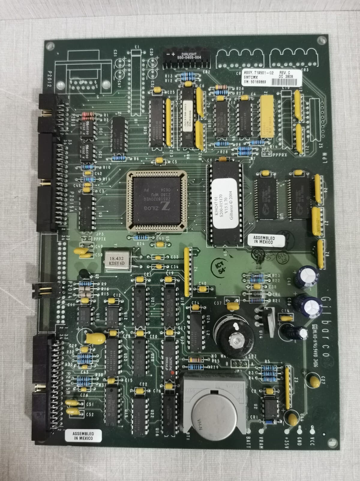 Gilbarco ASSY T19501-G2 REV. C Control Board