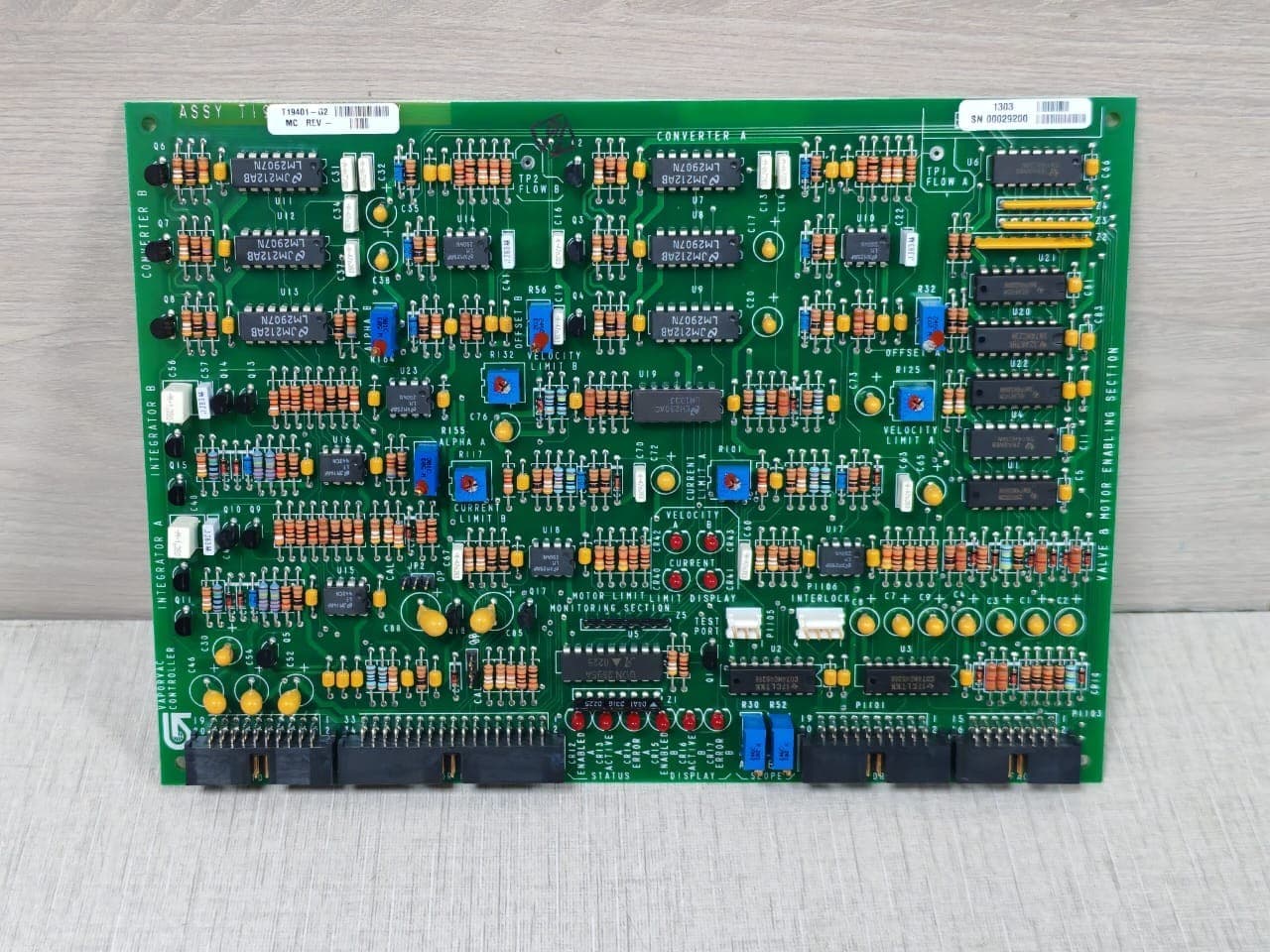 Gilbarco ASSY T19401-G2 MC REV / TI9400 Control Board