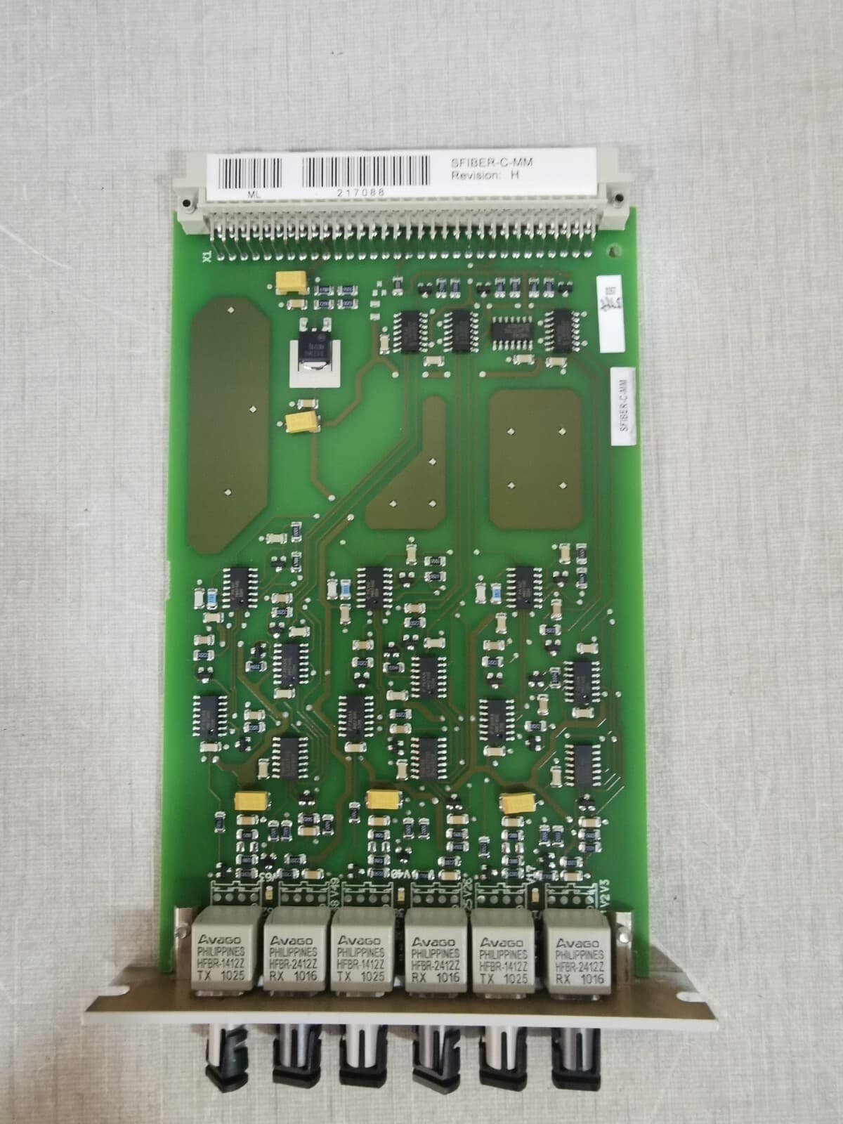 ABB 1MSC980010 Rev. F Board SFIBER-C-MM Rev.H
