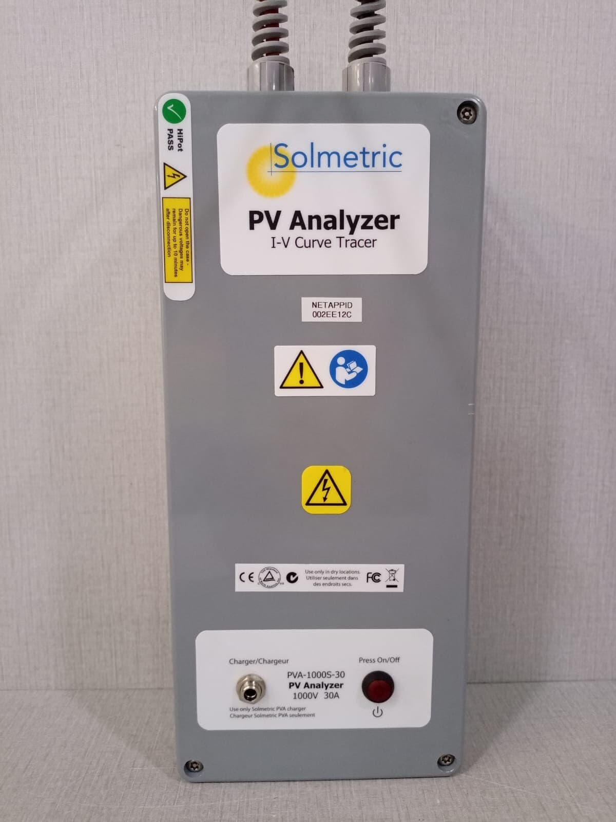 Solmetric PV Analyzer I-V Curve Tracer PVA-1000S-30 1000v 30A