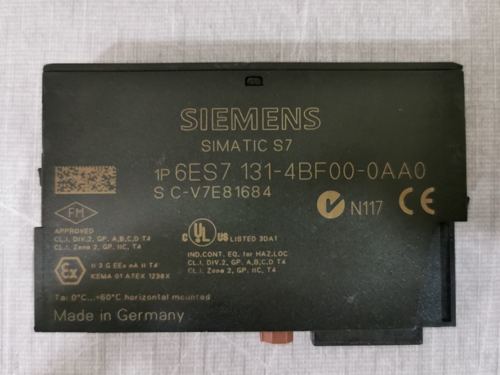 Siemens 6ES7 131-4BF00-0AA0 8 DI DC24V Simatic S7 PLC Module