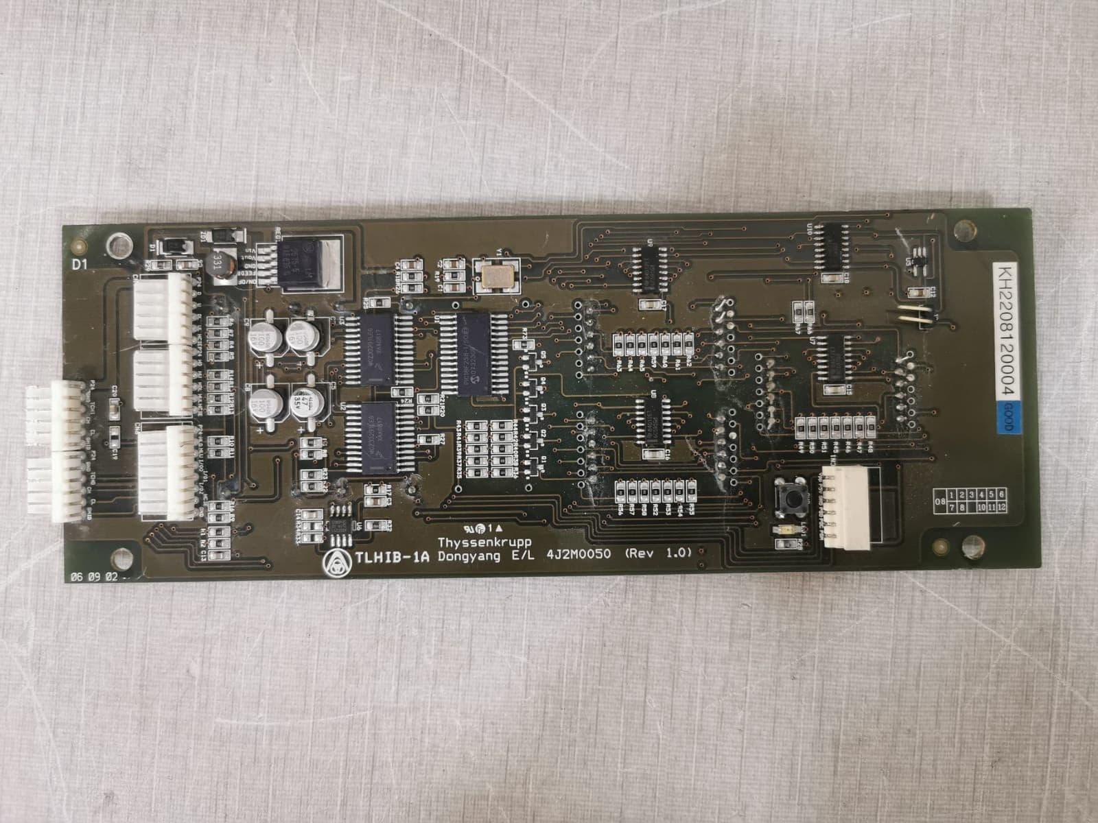 Thyssenkrupp TLHIB-1A Thyssenkrupp TLHIB-1A Dongyang E/L 4J2M0050 Rev (1.0) PCB Board