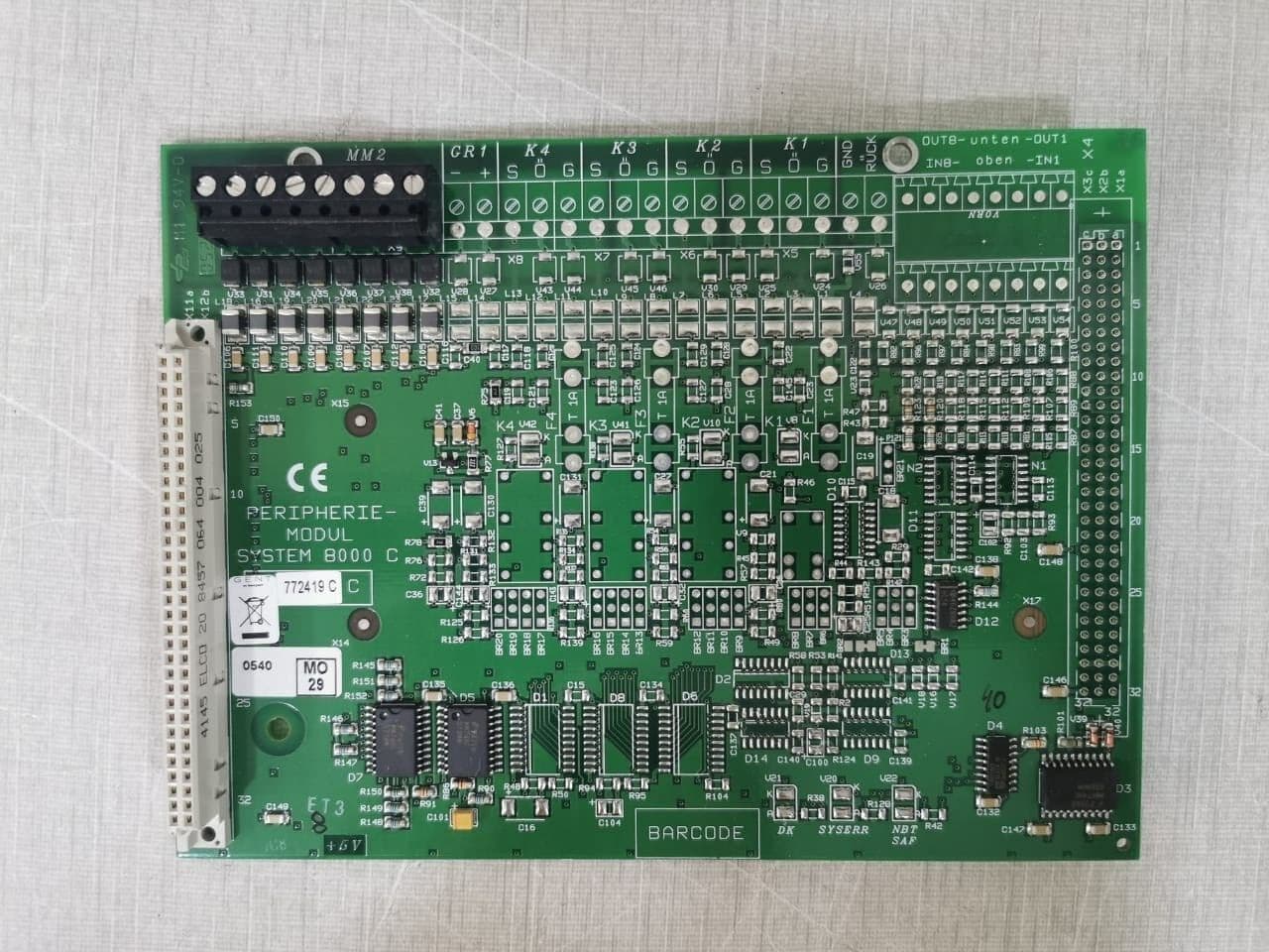 PERIPHERIE-MODUL SYSTEM 800 C / 772419 C Mother Board