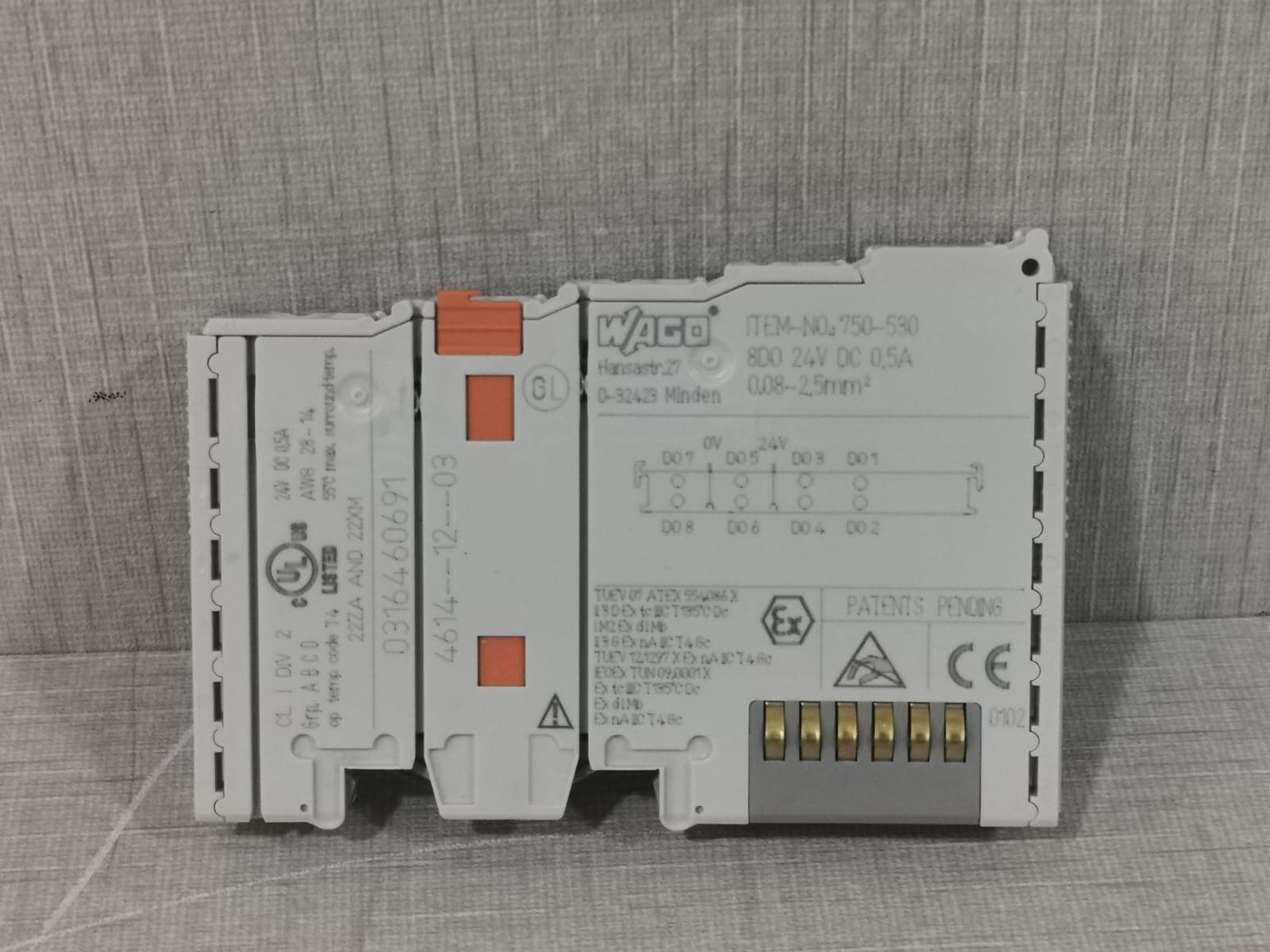 WAGO 750-530 8-channel Digital Output Terminal