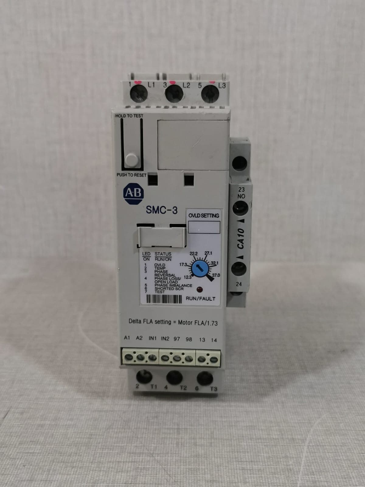 Allen Bradley Soft Starter 150-C37NCD Smart Motor Controller Ser B. - 3 Phase