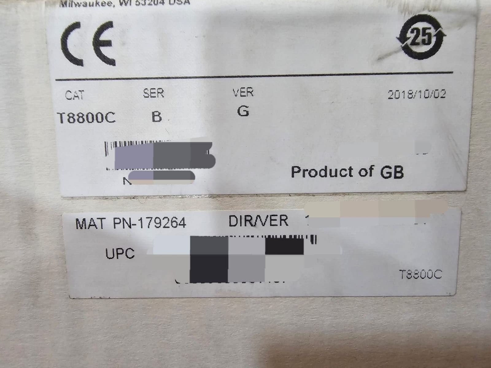 Rockwell Automation T8800C Ser.B Ver.G PN-179264 Trusted 40 channel 24vdc
