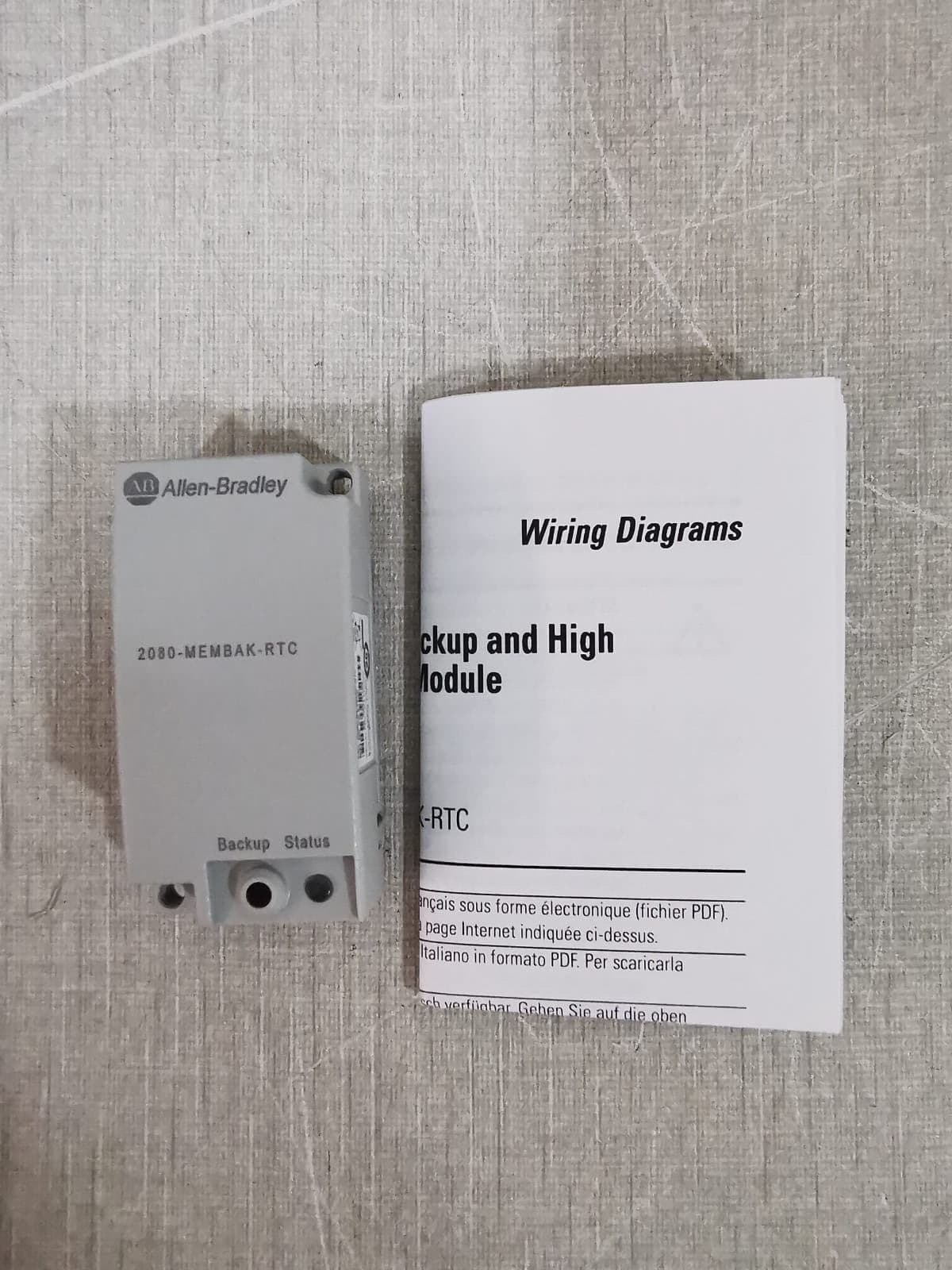 Allen Bradley 2080-MEMBAK-RTC SER.A Micro800 Memory Module WITH RTC PLUG-IN