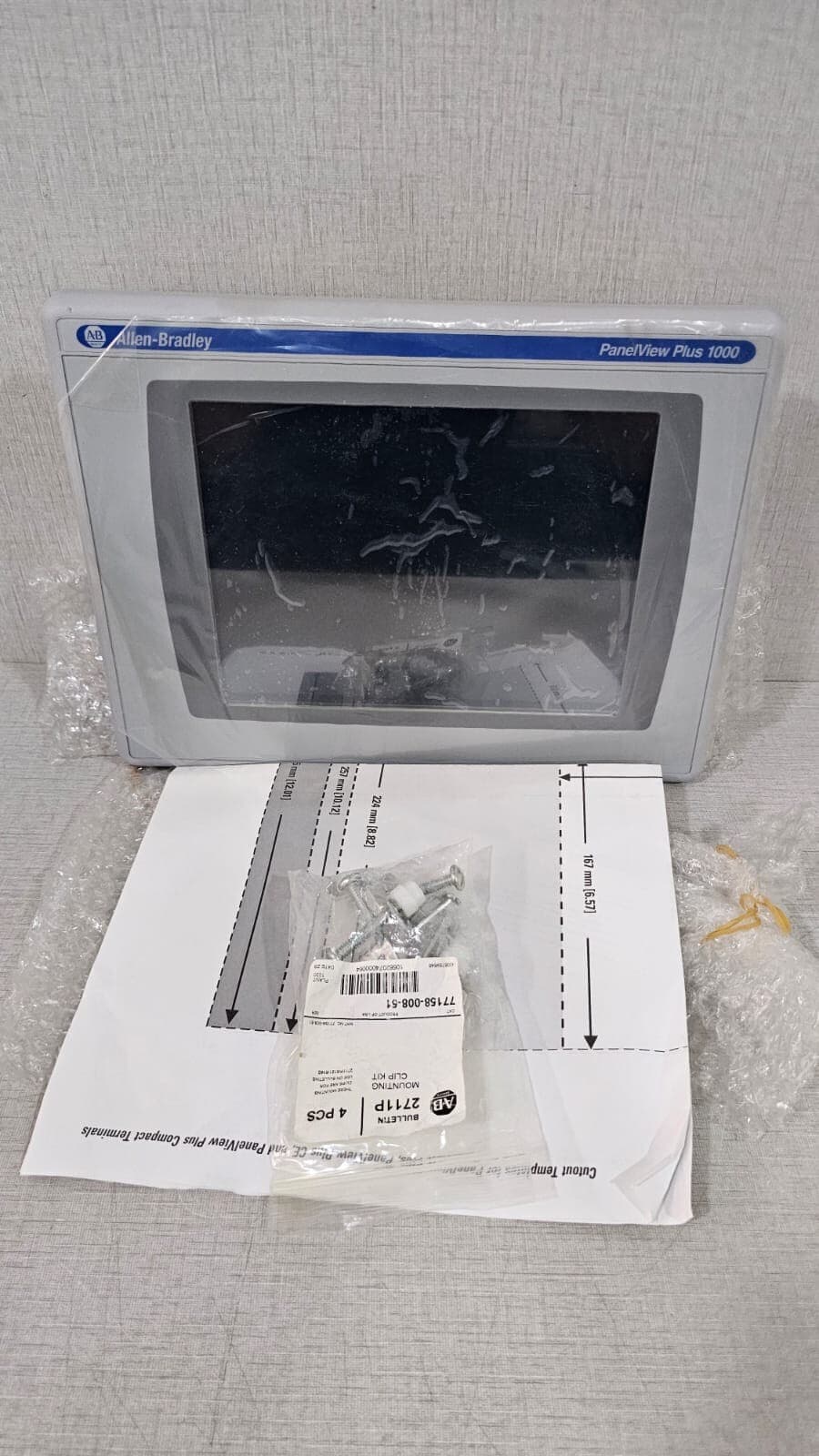 PanelView Plus 1000 Assembled Terminal 2711P-T10C4D9 & Logic Module 2711P-RP9D