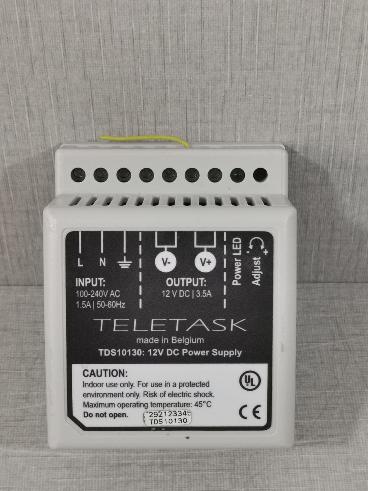 TELETASK TDS10130 AUTOBUS POWER SUPPLY– 12V DC 3.5A