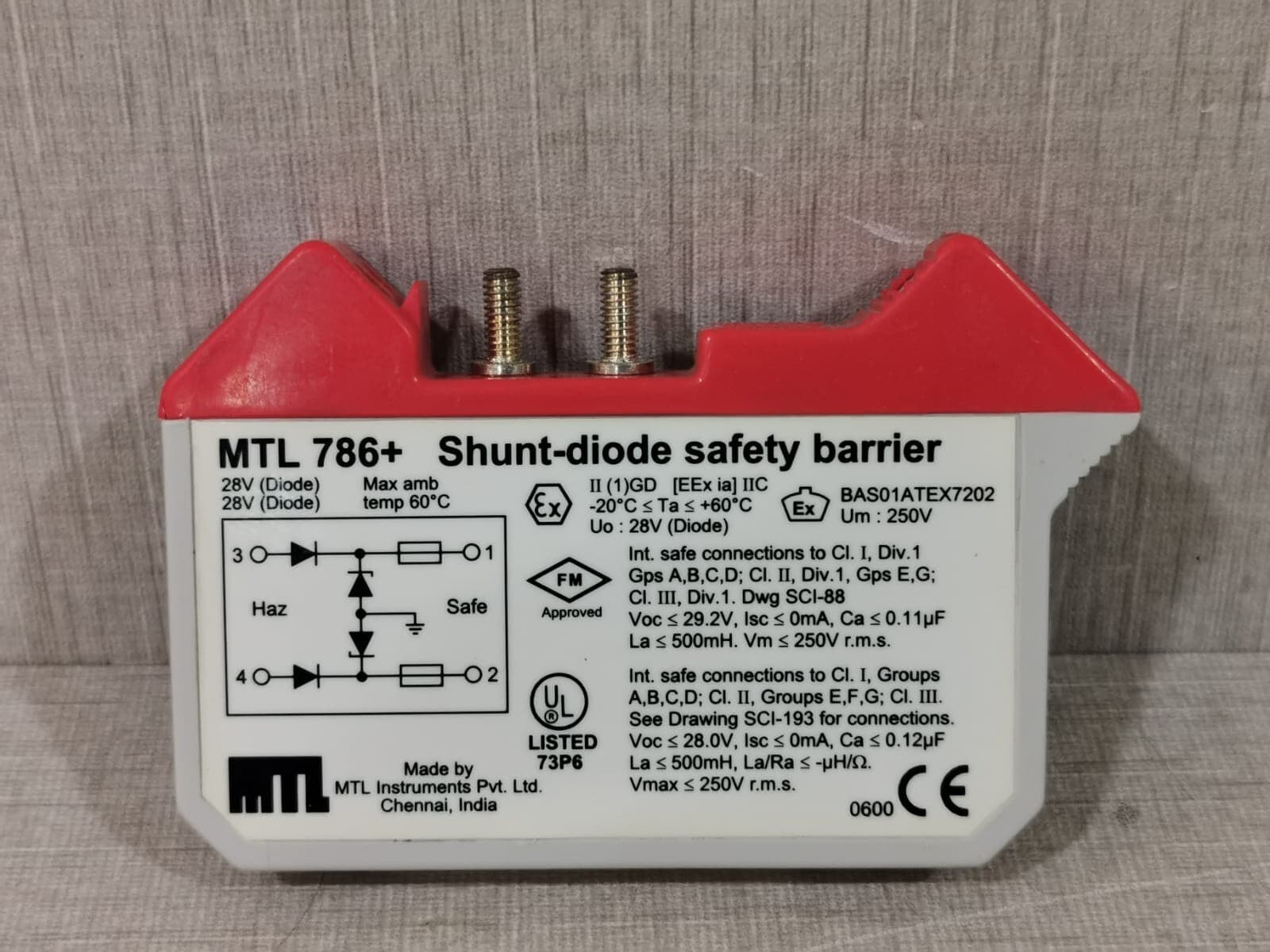 MTL 786+ SHUNT-DIODE SAFETY BARRIER- WITH PART