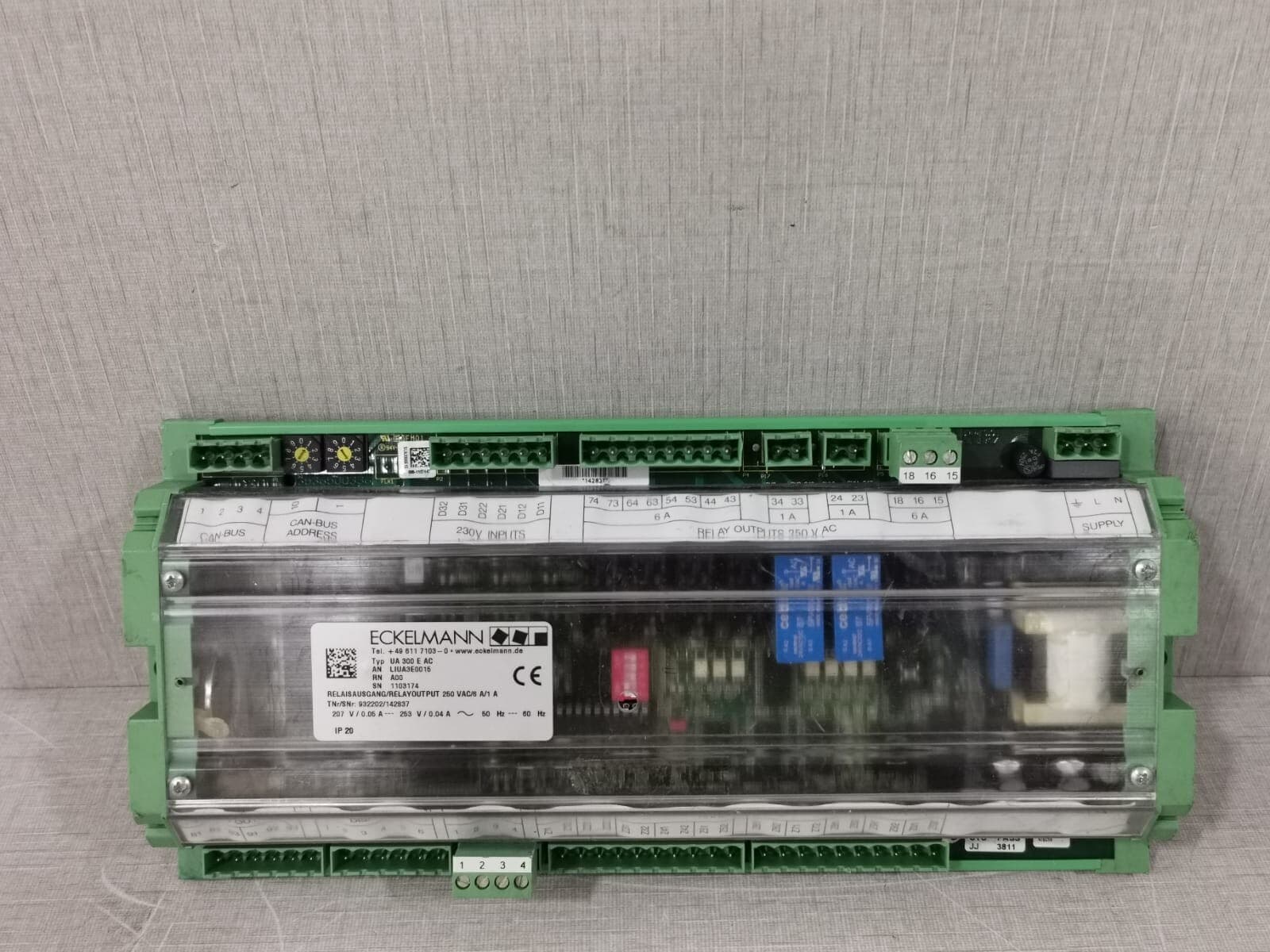 ECKELMANN UA 300 E AC RELAYOUTPUT 250 VAC/6 A/1 A