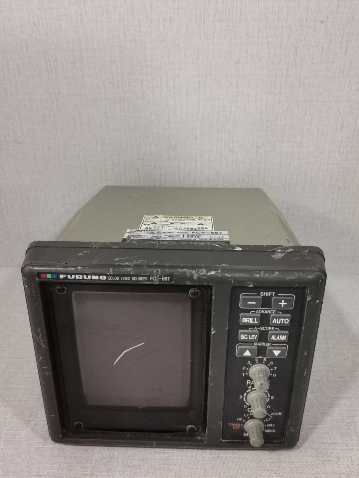 FURUNO FCV-667 COLOR VIDEO SOUNDER