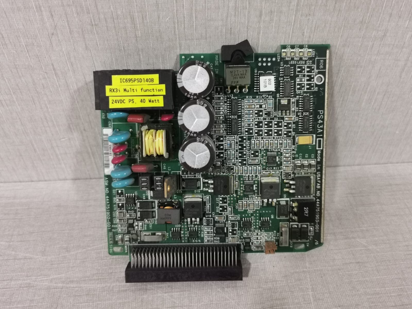 GE Fanuc IC695PSD140B RX3i Multi Function 24VDC PS, 40 Watt Main PCB Board